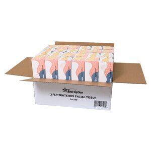 Soft 2-Ply Facial Tissue, White, 230-Count Box| Professional, Gentle and Durable